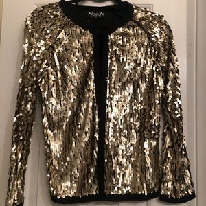 Gold sequined jacket